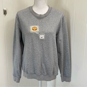 ACNE STUDIOS Casey Burger Face Emoji Sweatshirt